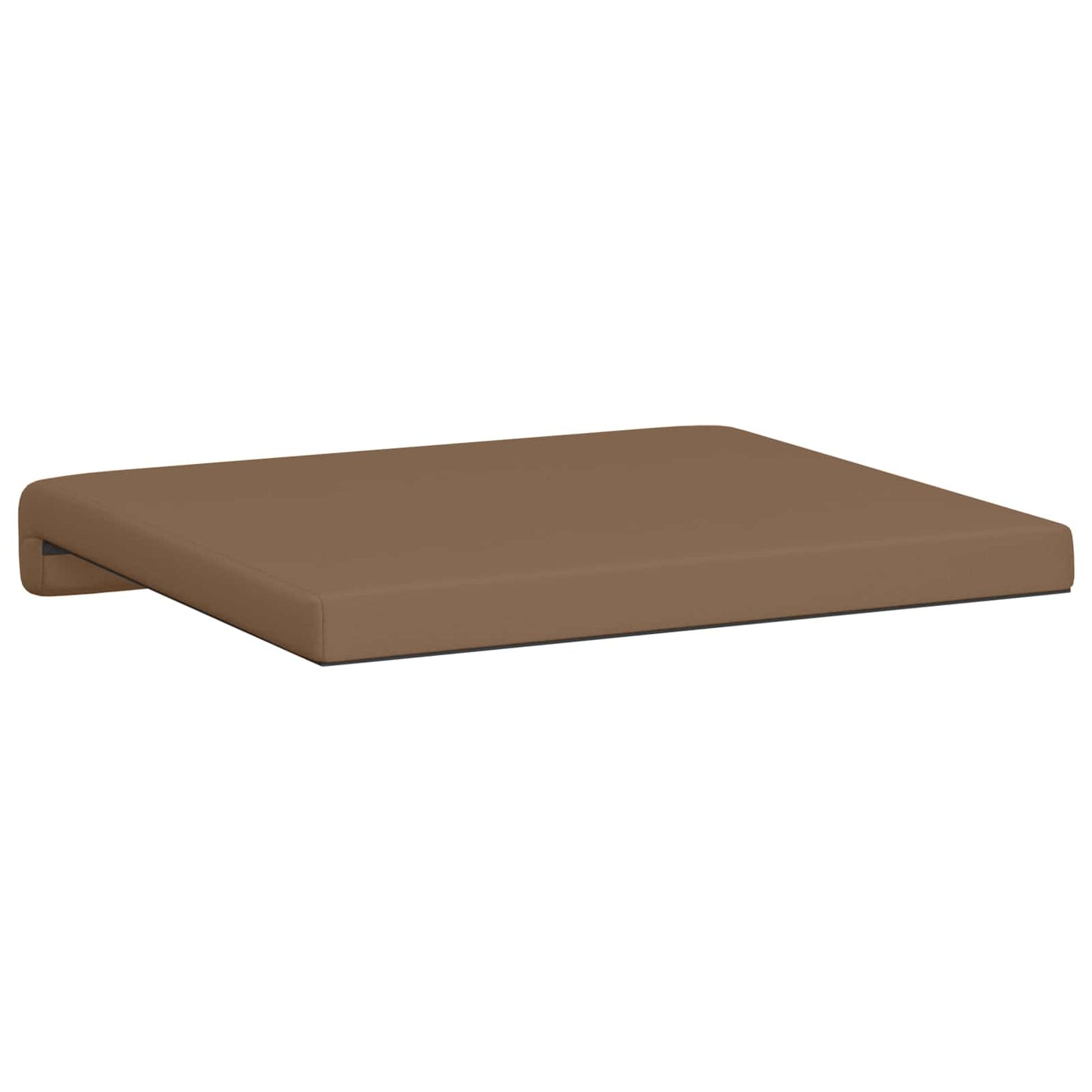 Bench Cushion 4 pcs Faux Leather Cappuccino Depth 35 cm