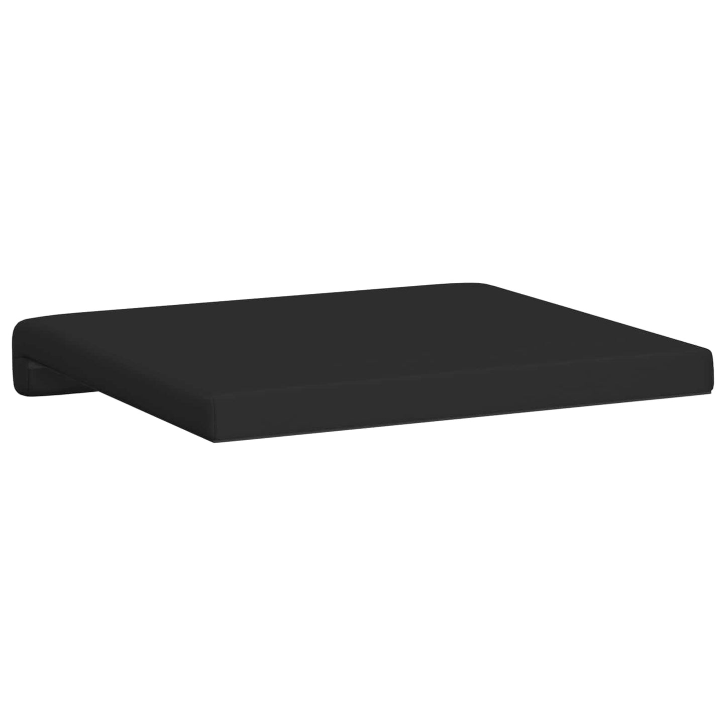 Bench Cushion 4 pcs Faux Leather Black Depth 35 cm