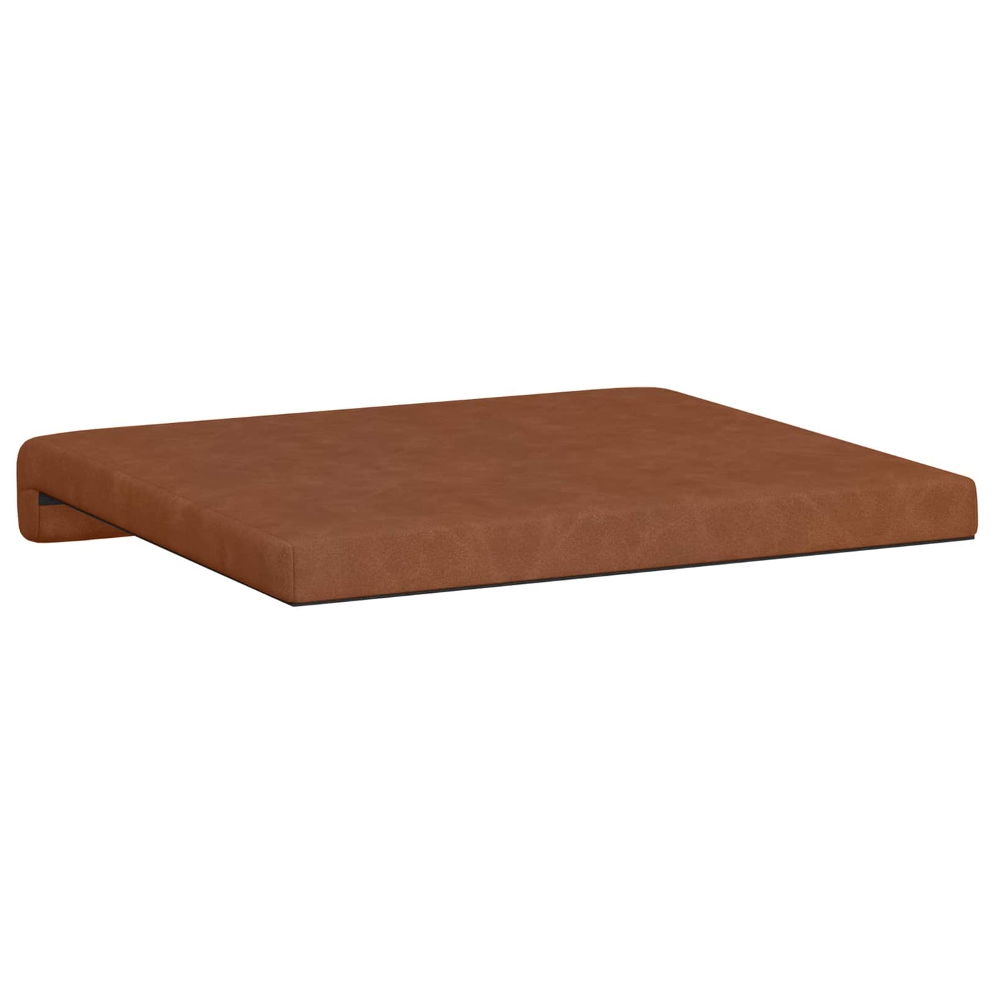 Bench Cushion 4 pcs Faux Leather Brown Depth 35 cm