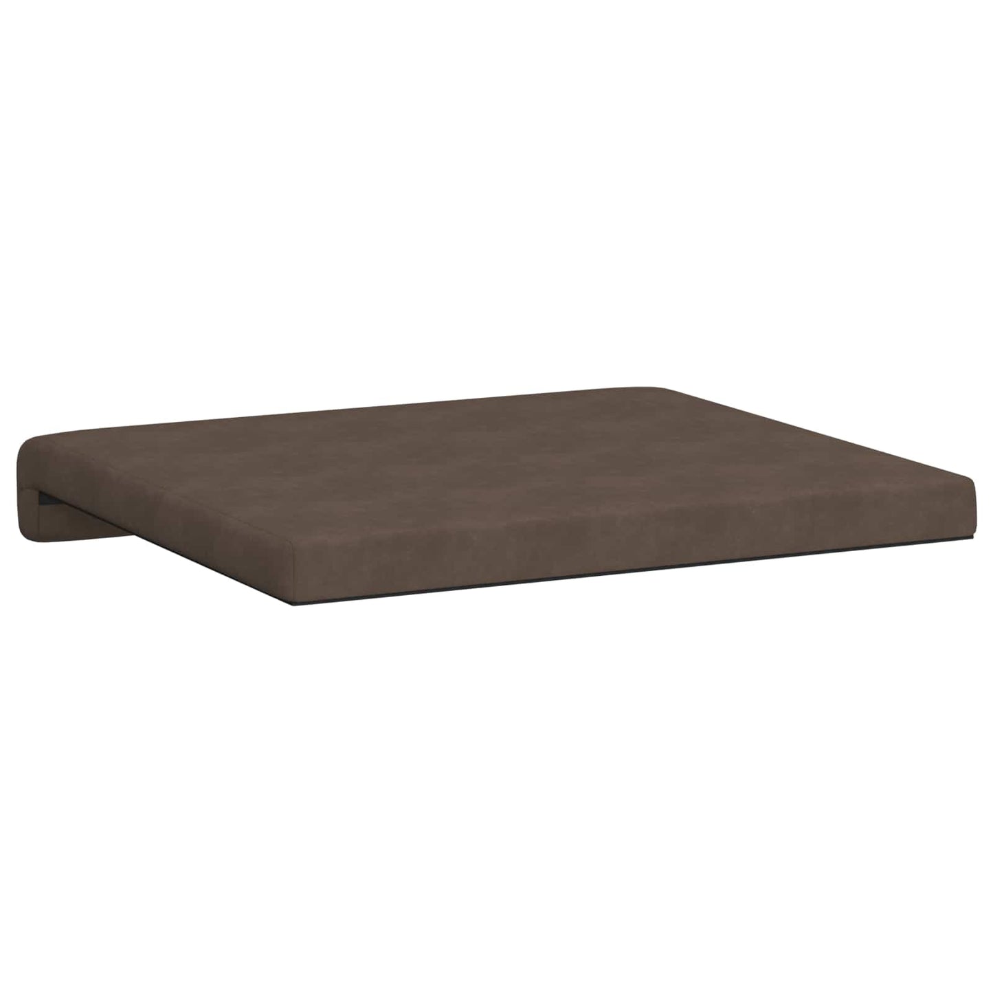 Bench Cushion 4 pcs Microfiber Brown Depth 35 cm