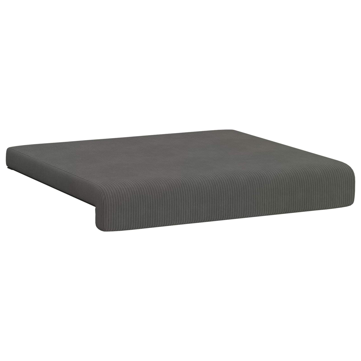 Bench Cushion 4 pcs Corduroy Dark Grey Depth 35 cm