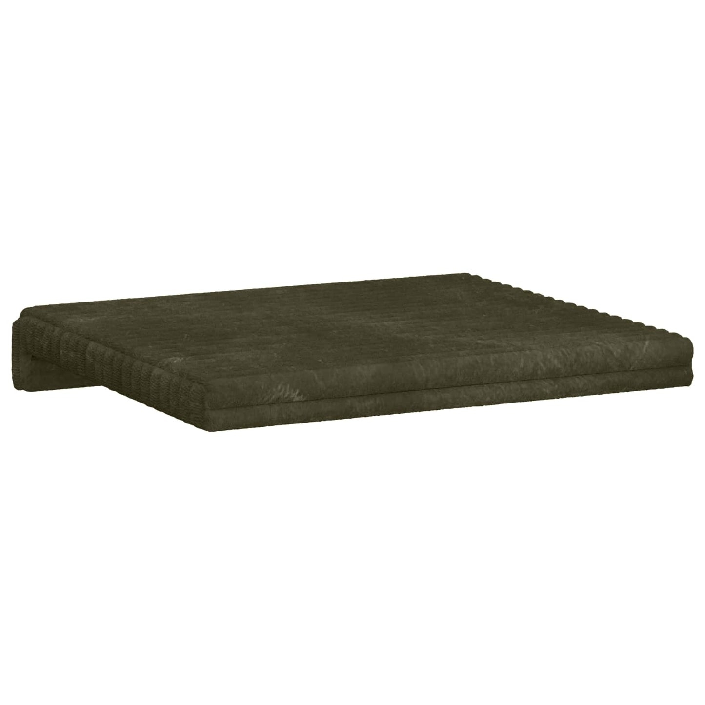 Bench Cushion 4 pcs Plush Corduroy Green Depth 35 cm