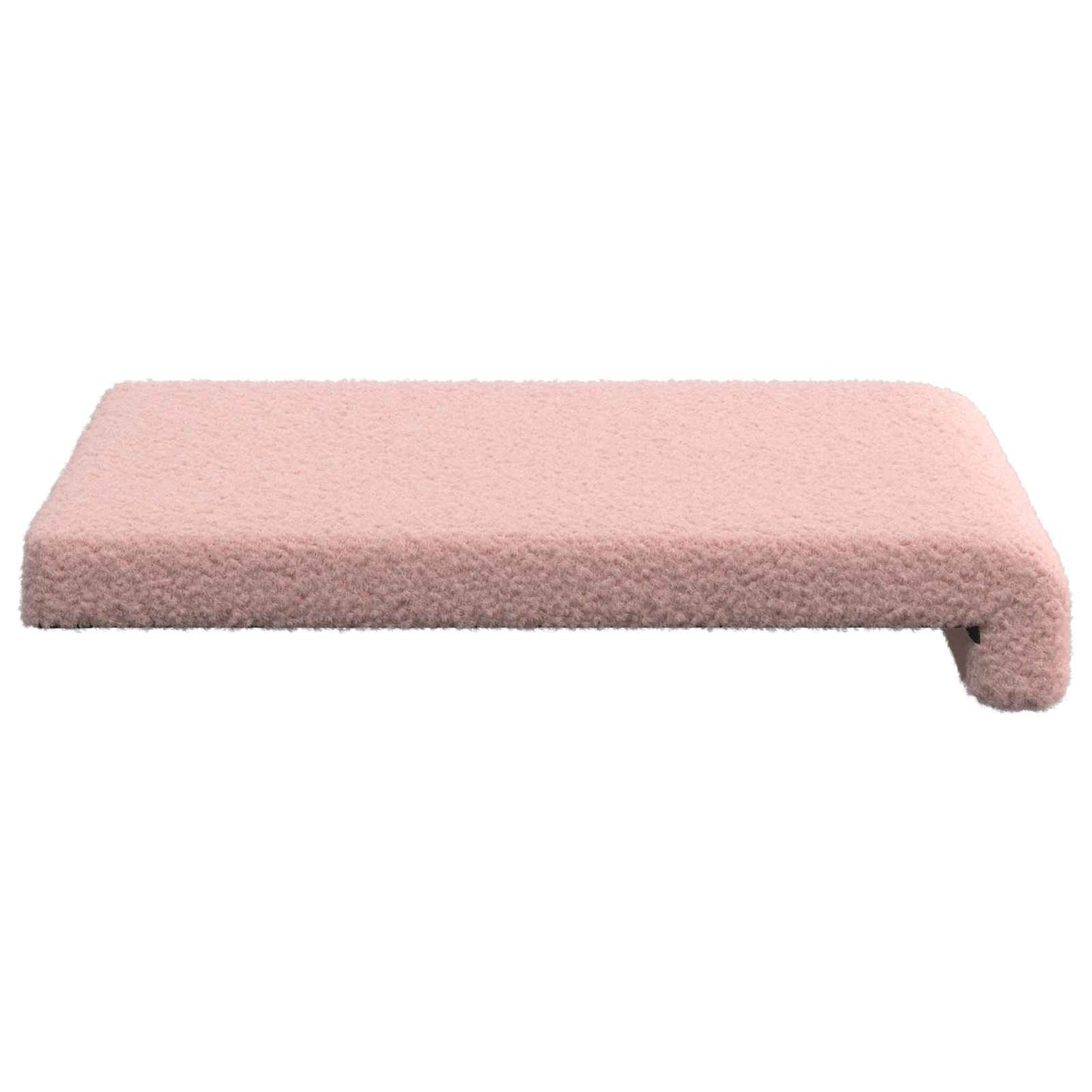 Bench Cushion 4 pcs Sherpa Fabric Pink Depth 35 cm