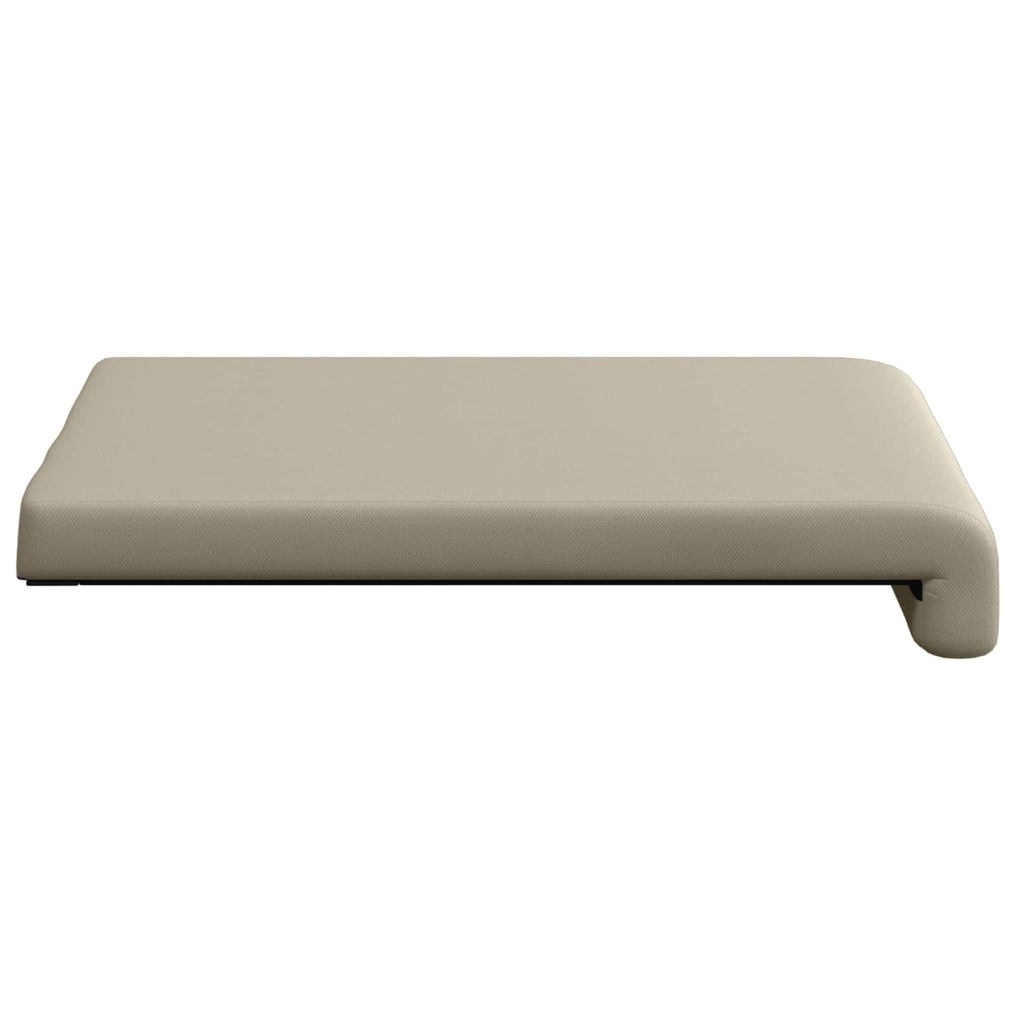 Bench Cushion 4 pcs Textured Velvet Sand Depth 35 cm