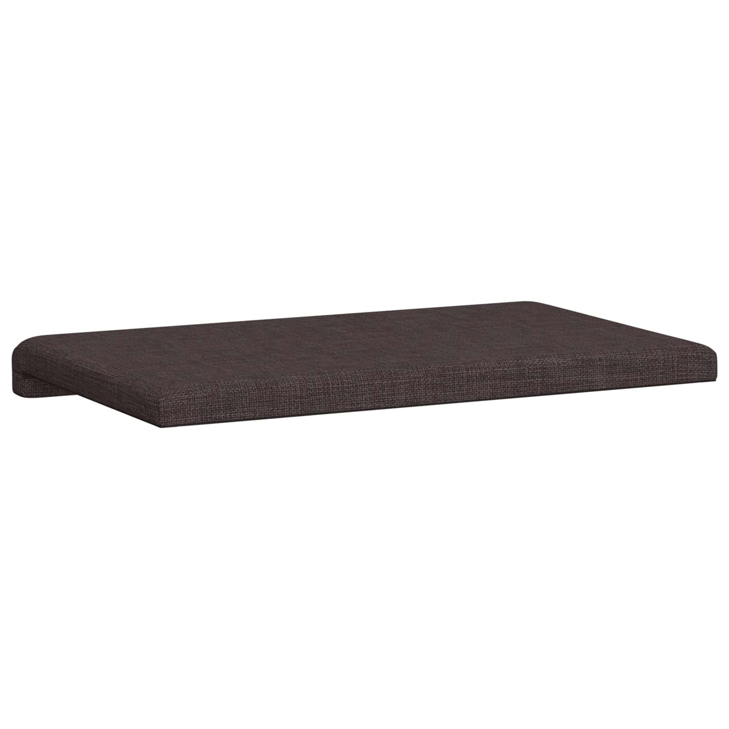 Bench Cushion Fabric Dark Brown Depth 35 cm