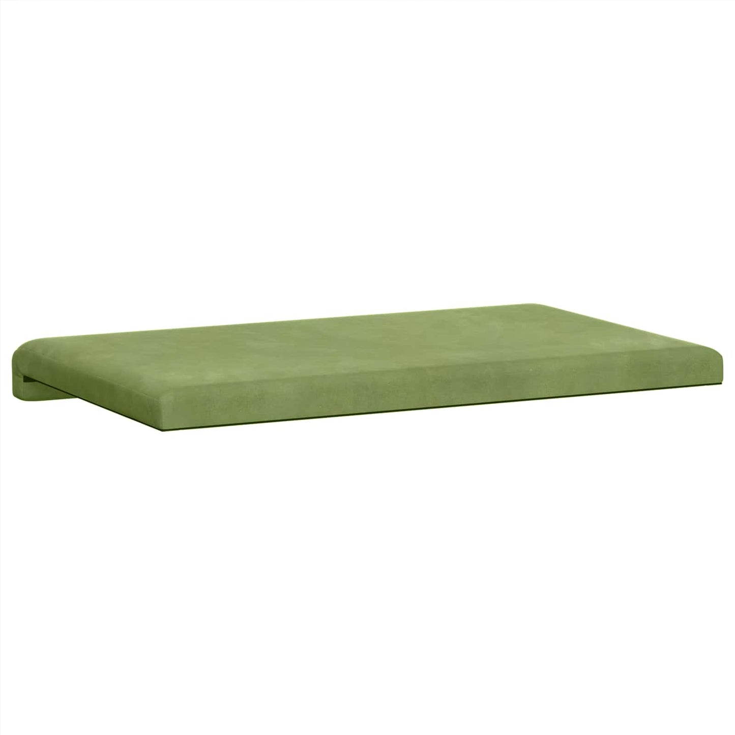 Bench Cushion Velvet Light Green Depth 35 cm