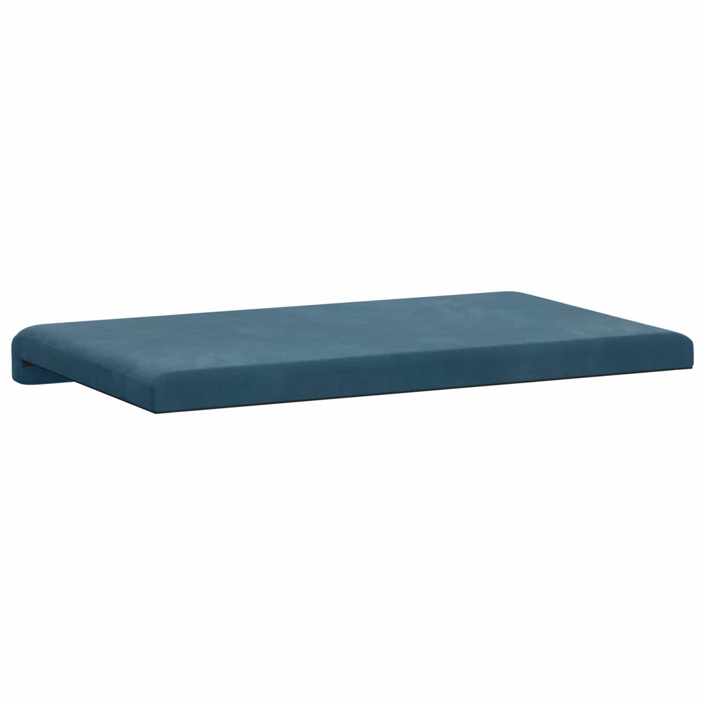 Bench Cushion Velvet Blue Depth 35 cm
