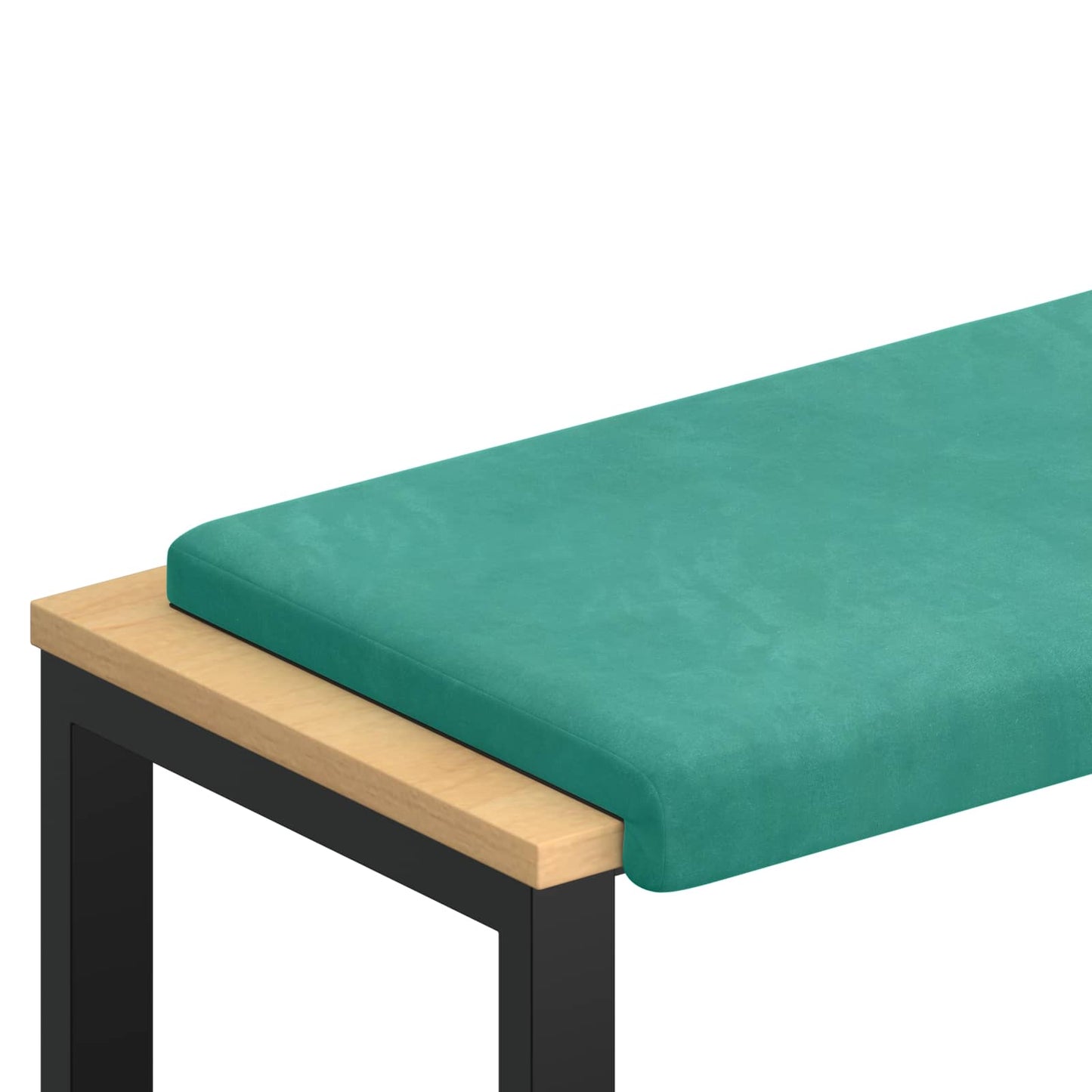 Bench Cushion Velvet Turquoise Depth 35 cm