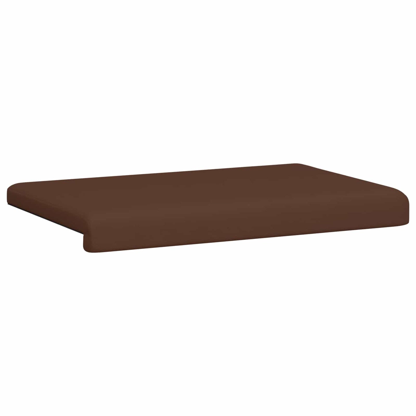 Bench Cushion Faux Leather Brown Depth 35 cm