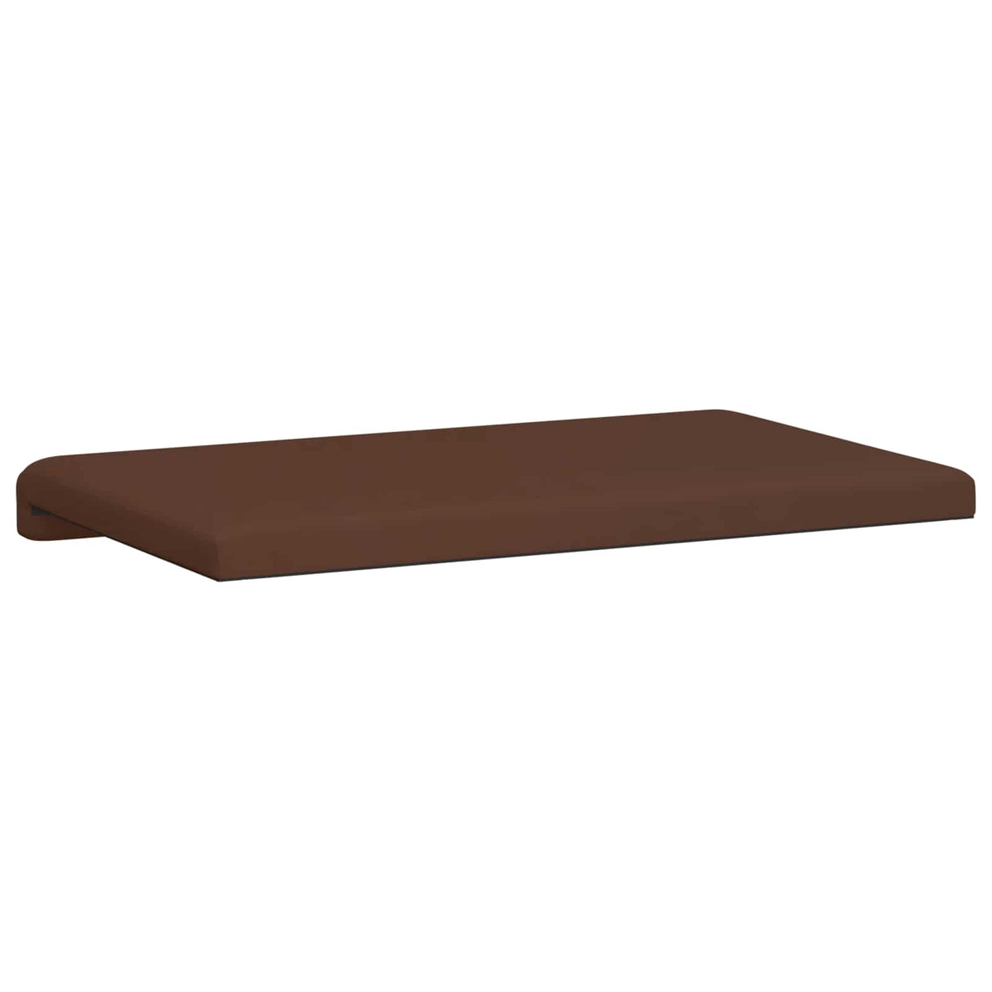 Bench Cushion Faux Leather Brown Depth 35 cm