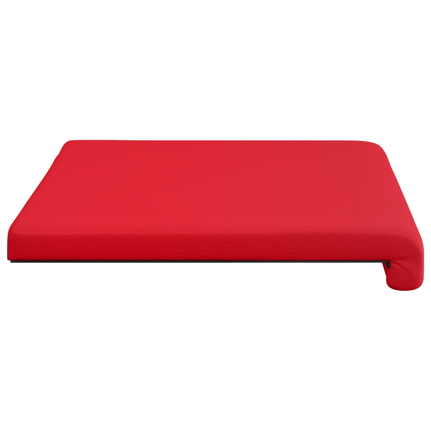 Bench Cushion Faux Leather Red Depth 35 cm