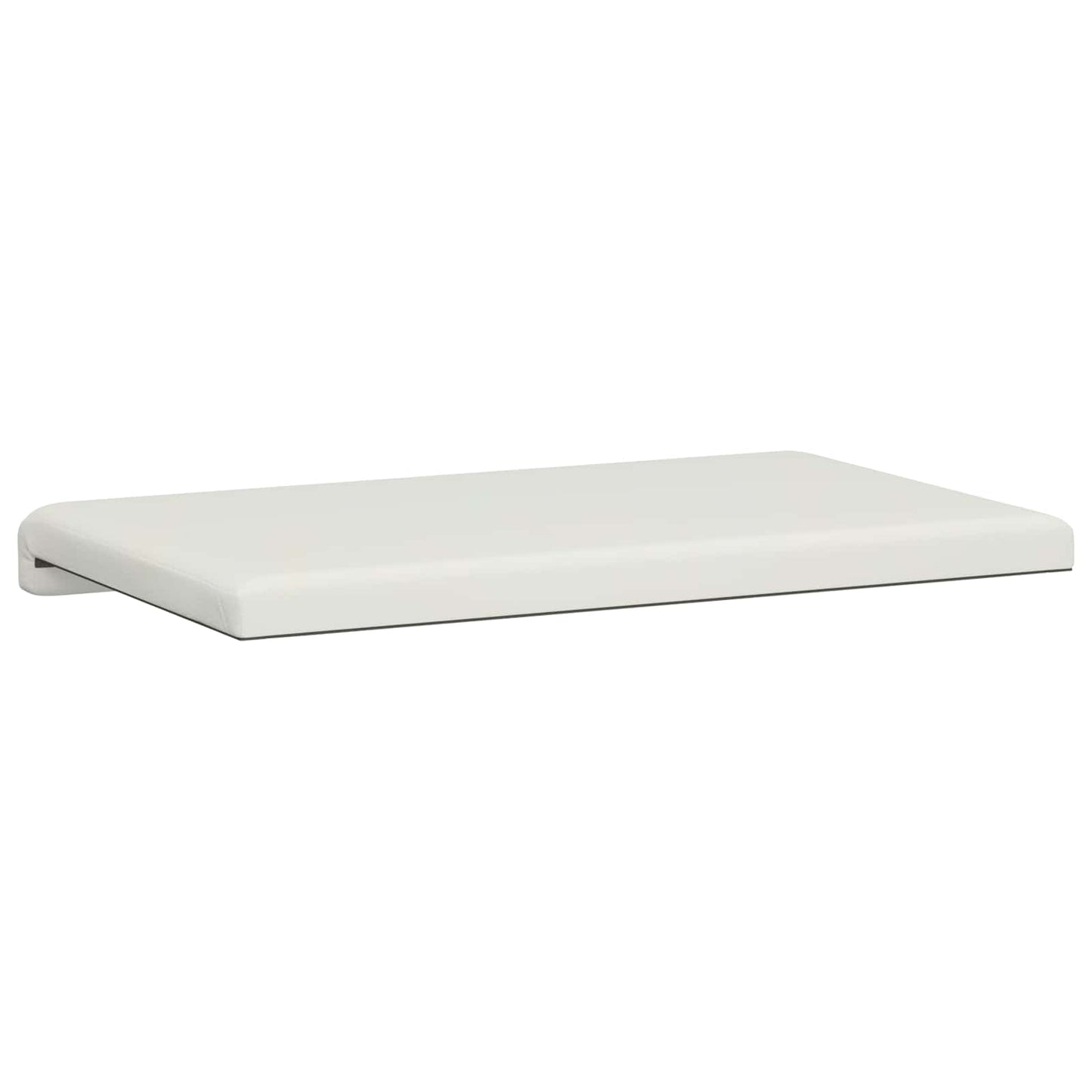 Bench Cushion Faux Leather White Depth 35 cm