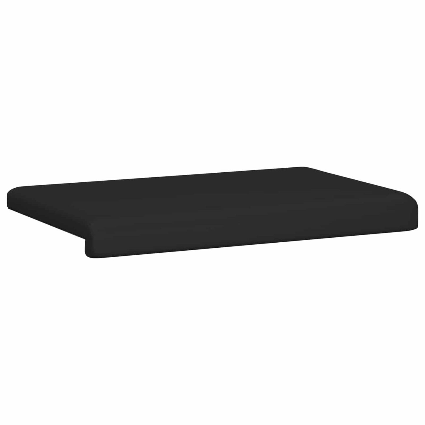 Bench Cushion Faux Leather Black Depth 35 cm