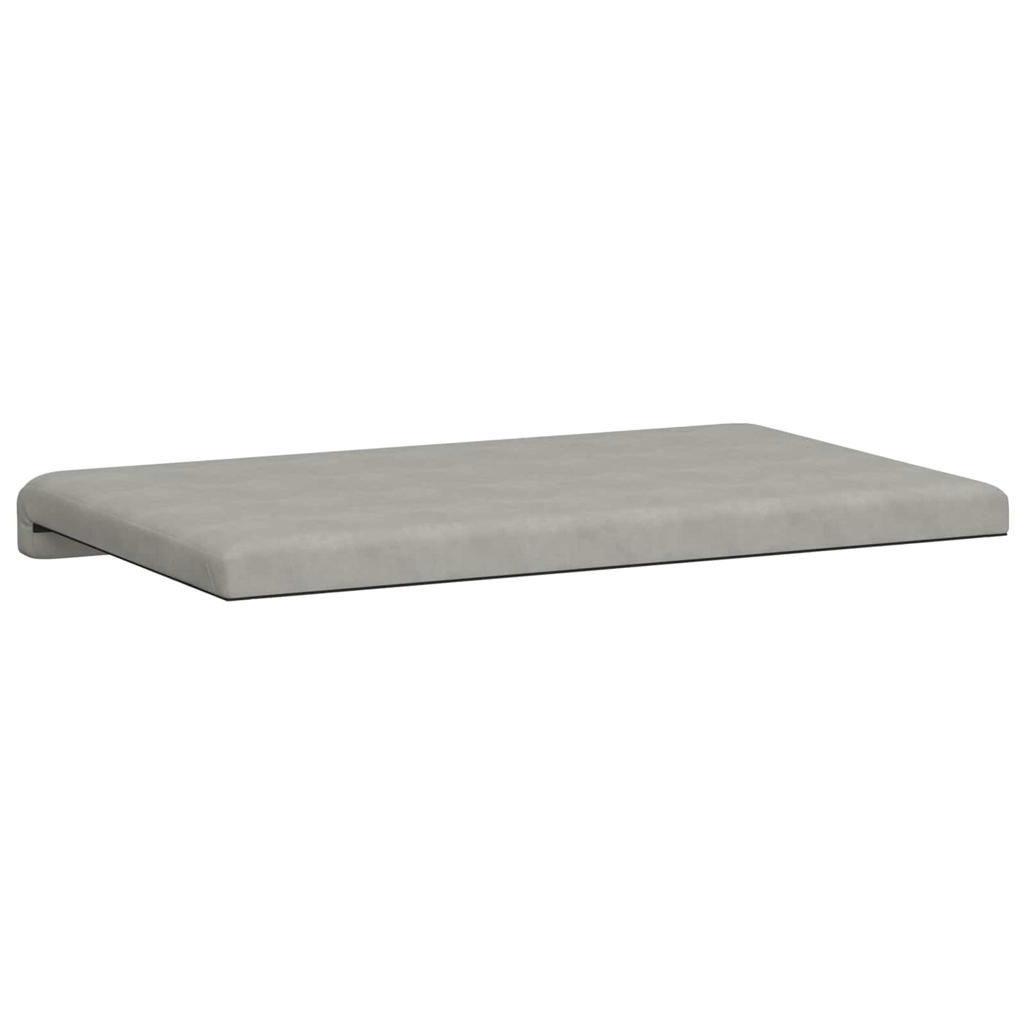 Bench Cushion Microfiber Light Grey Depth 35 cm