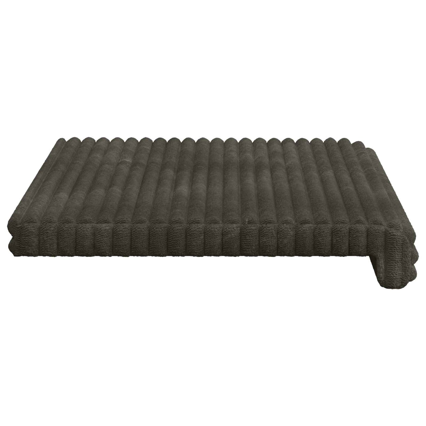 Bench Cushion Plush Corduroy Anthracite Depth 35 cm