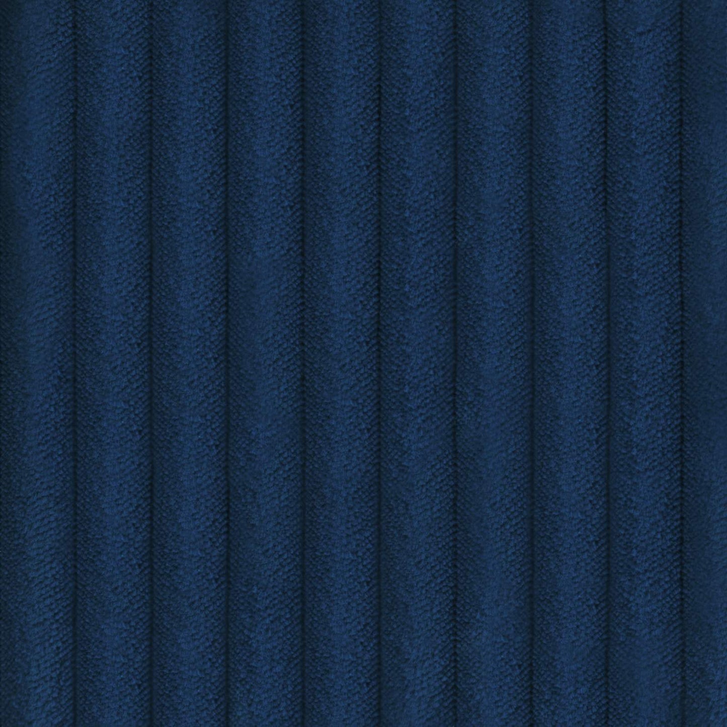 Bench Cushion Plush Corduroy Navy Blue Depth 35 cm