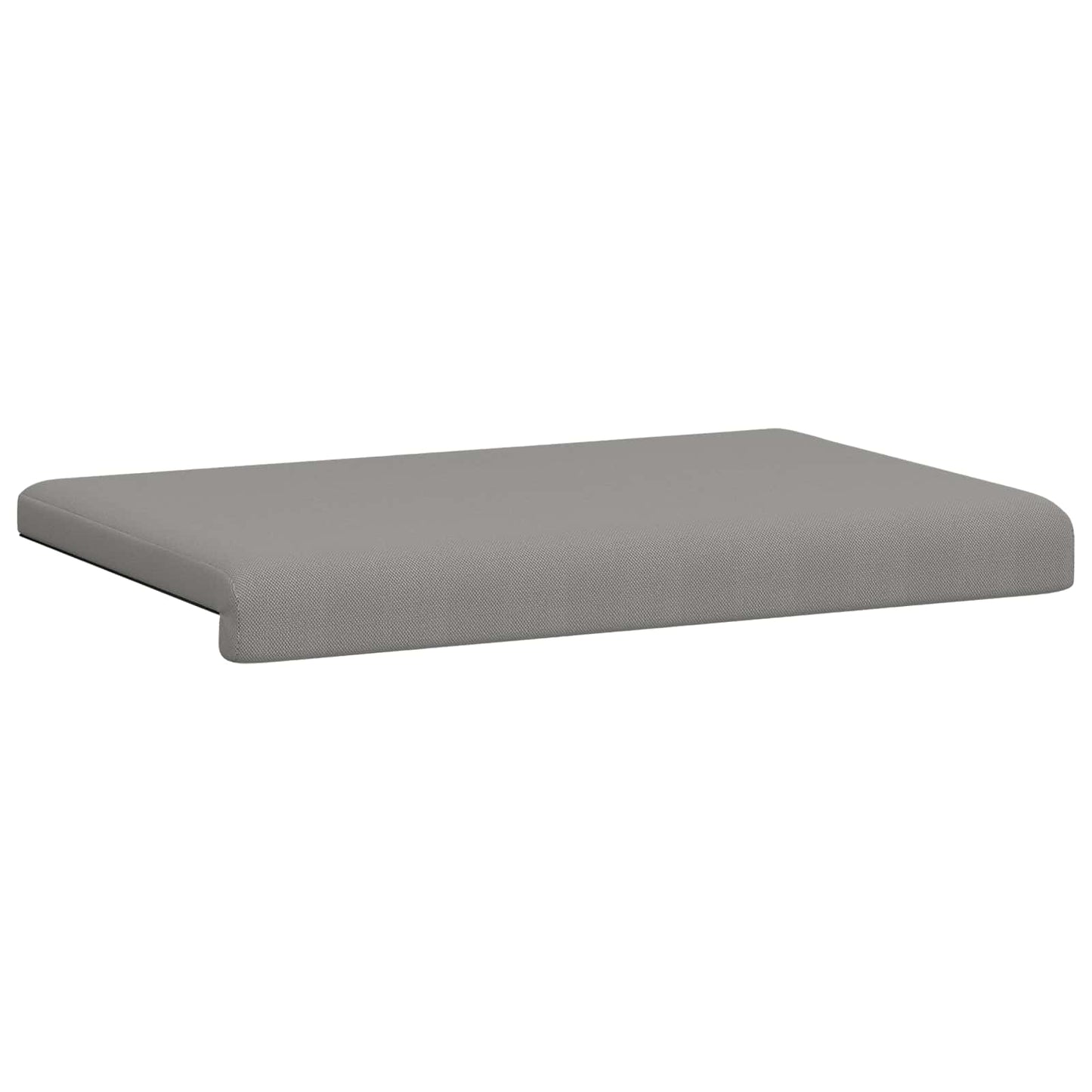Bench Cushion Textured Velvet Dark Grey Depth 35 cm