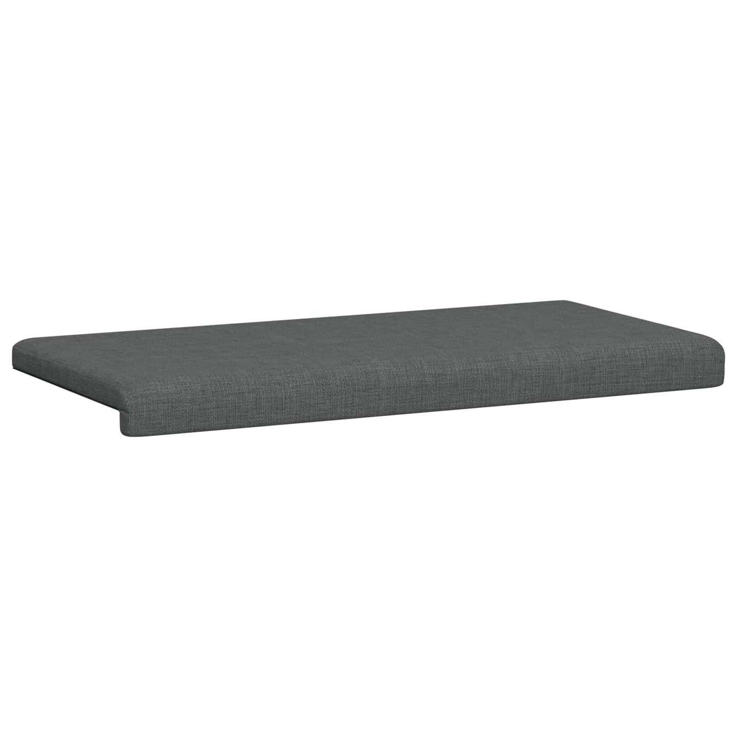 Bench Cushion Fabric Dark Grey Depth 35 cm