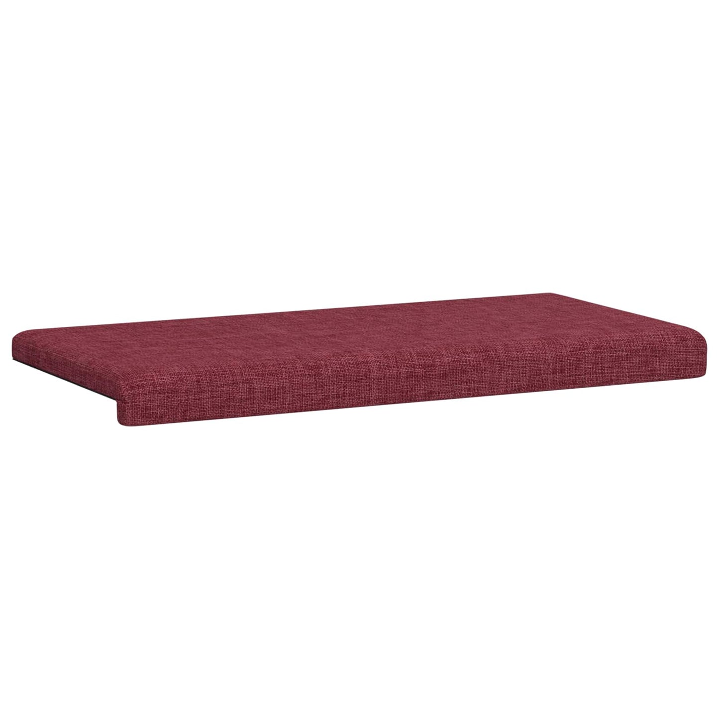 Bench Cushion Fabric Wine Red Depth 35 cm