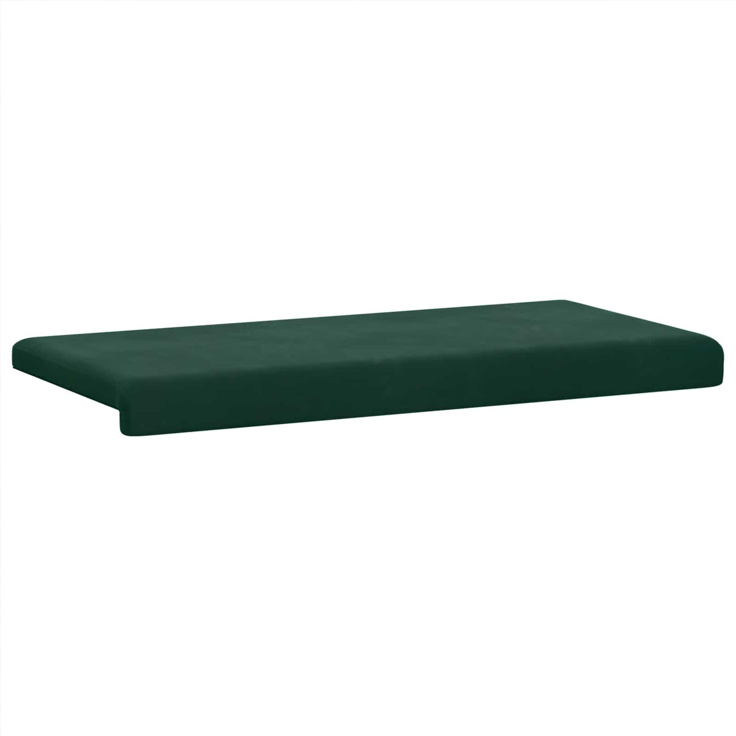Bench Cushion Velvet Dark Green Depth 35 cm