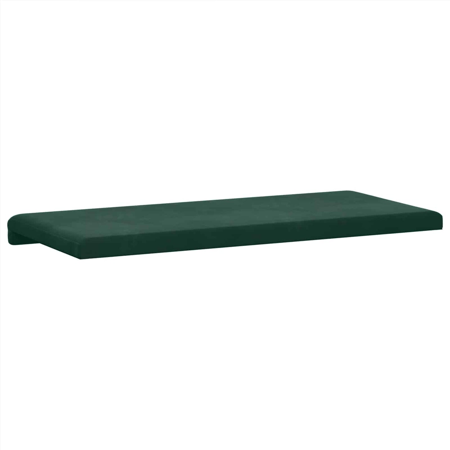 Bench Cushion Velvet Dark Green Depth 35 cm
