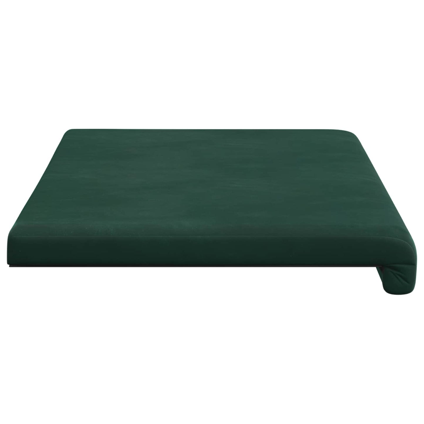 Bench Cushion Velvet Dark Green Depth 35 cm