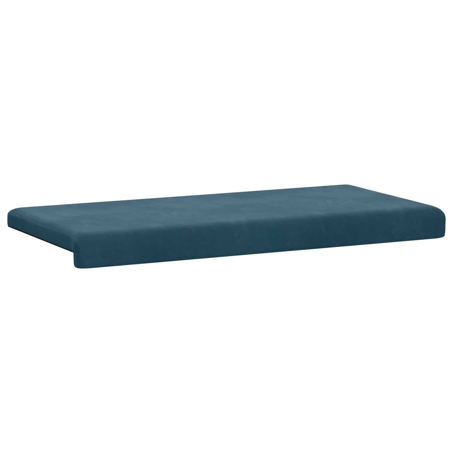 Bench Cushion Velvet Blue Depth 35 cm