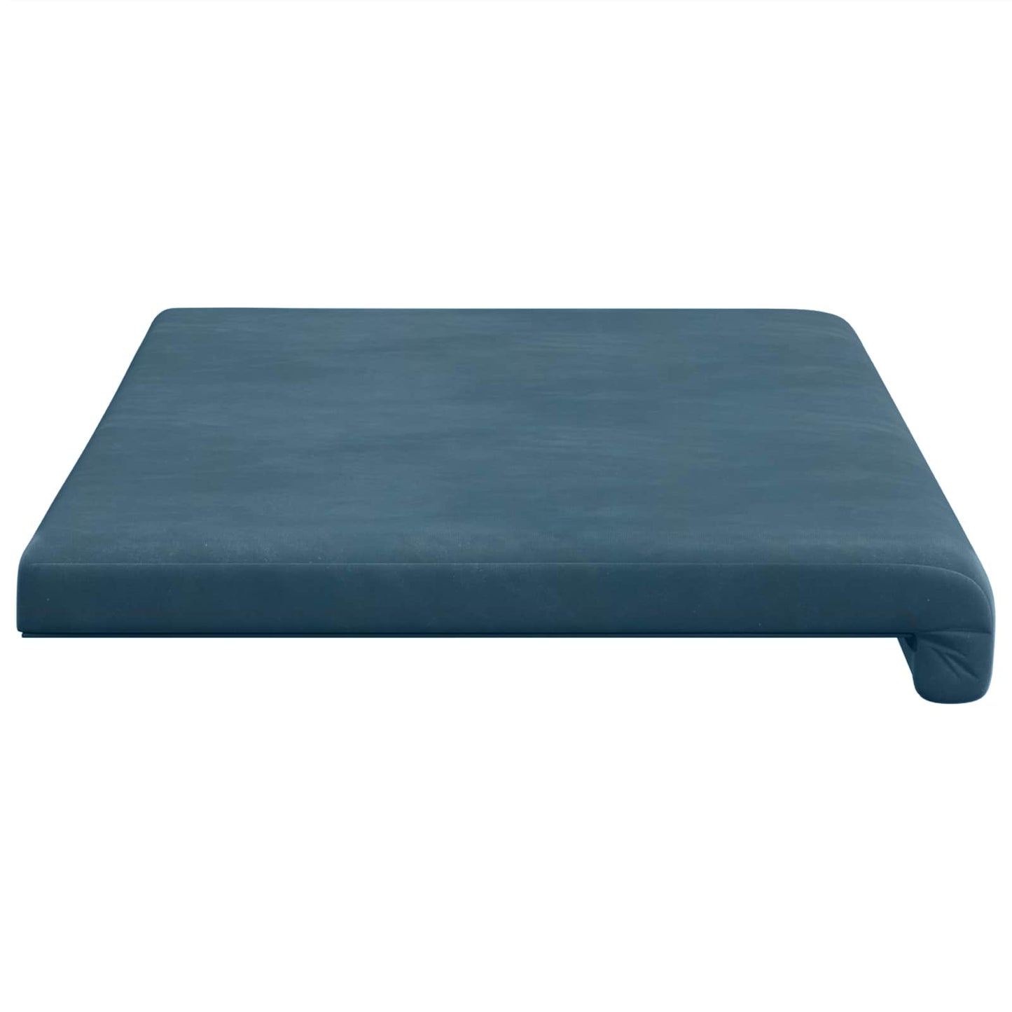 Bench Cushion Velvet Blue Depth 35 cm