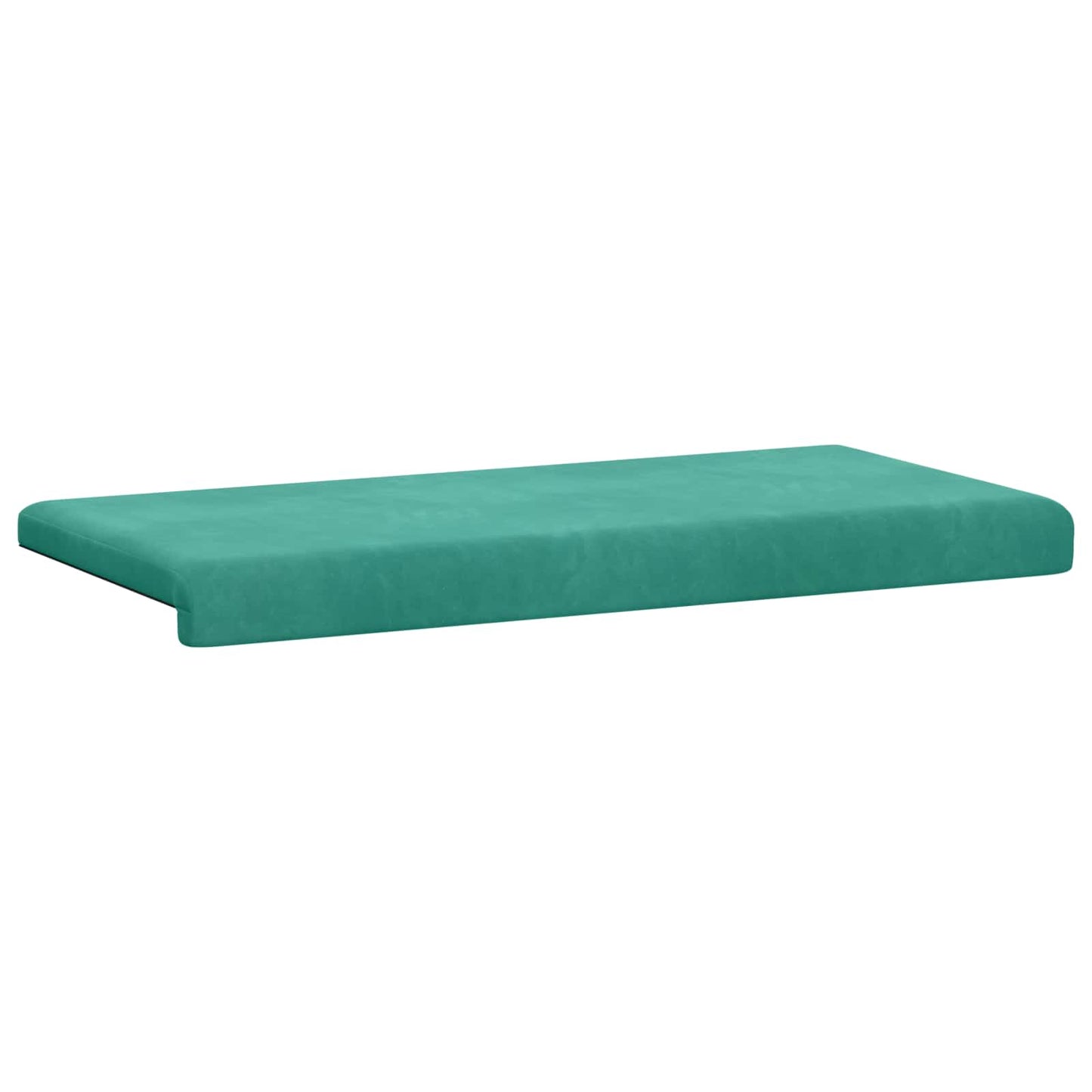 Bench Cushion Velvet Turquoise Depth 35 cm