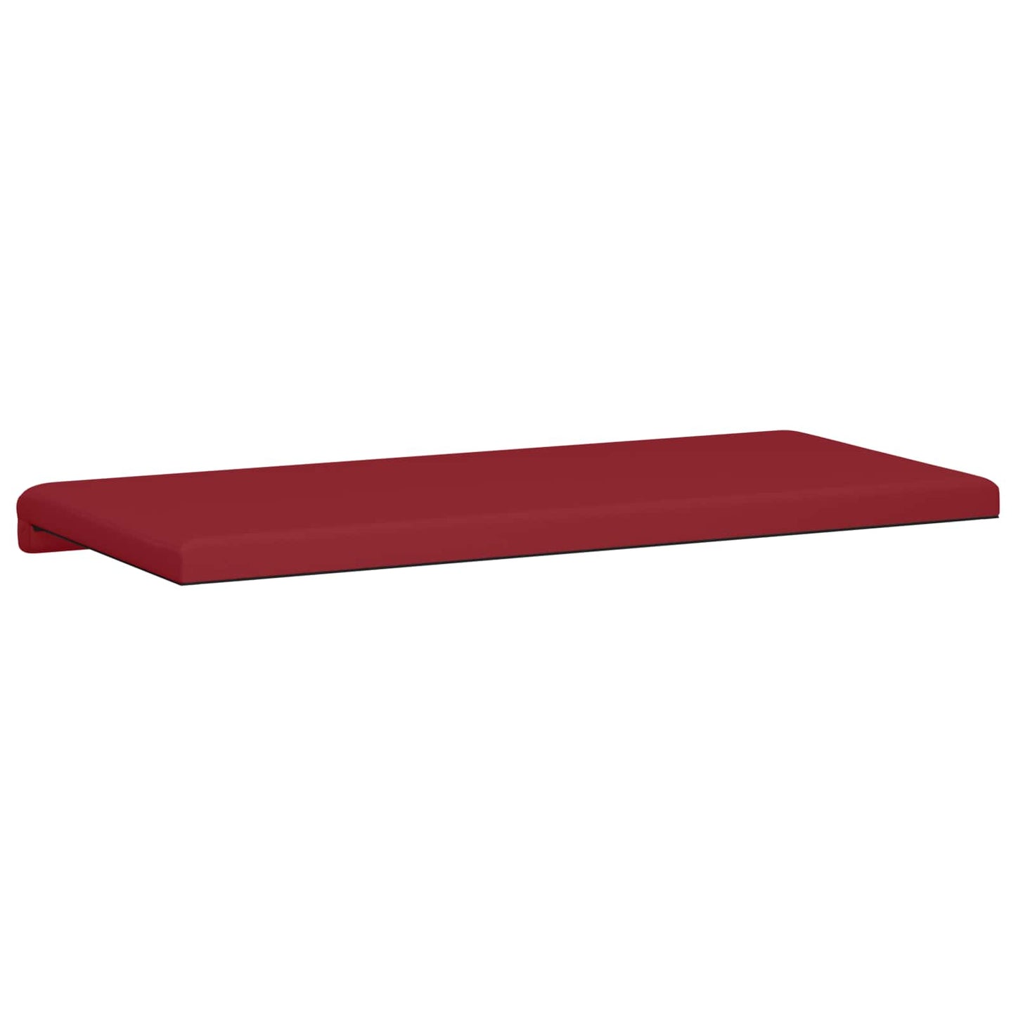 Bench Cushion Faux Leather Wine Red Depth 35 cm