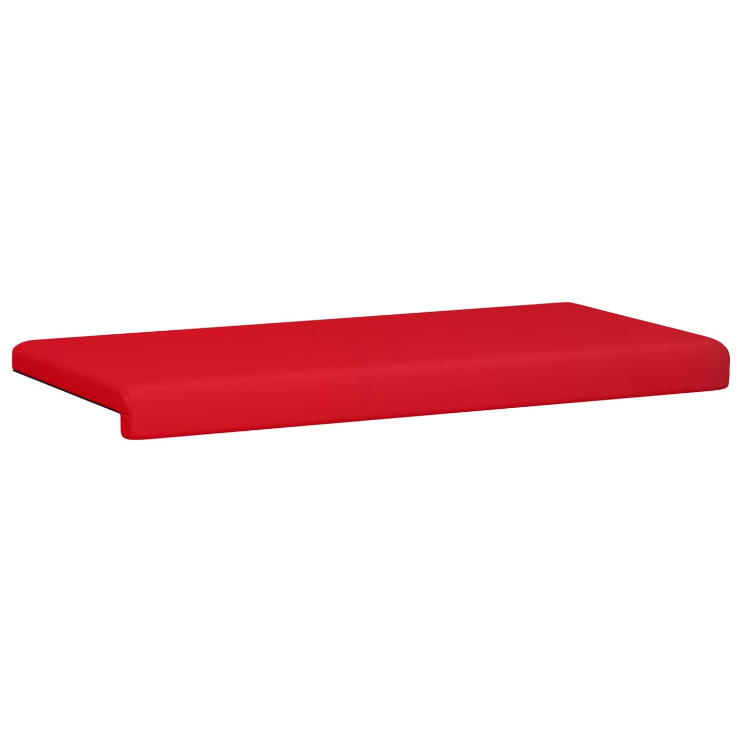 Bench Cushion Faux Leather Red Depth 35 cm
