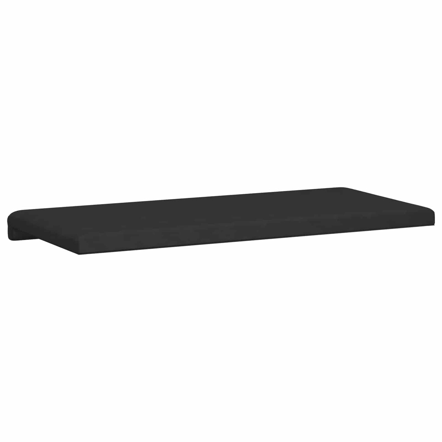 Bench Cushion Microfiber Black Depth 35 cm