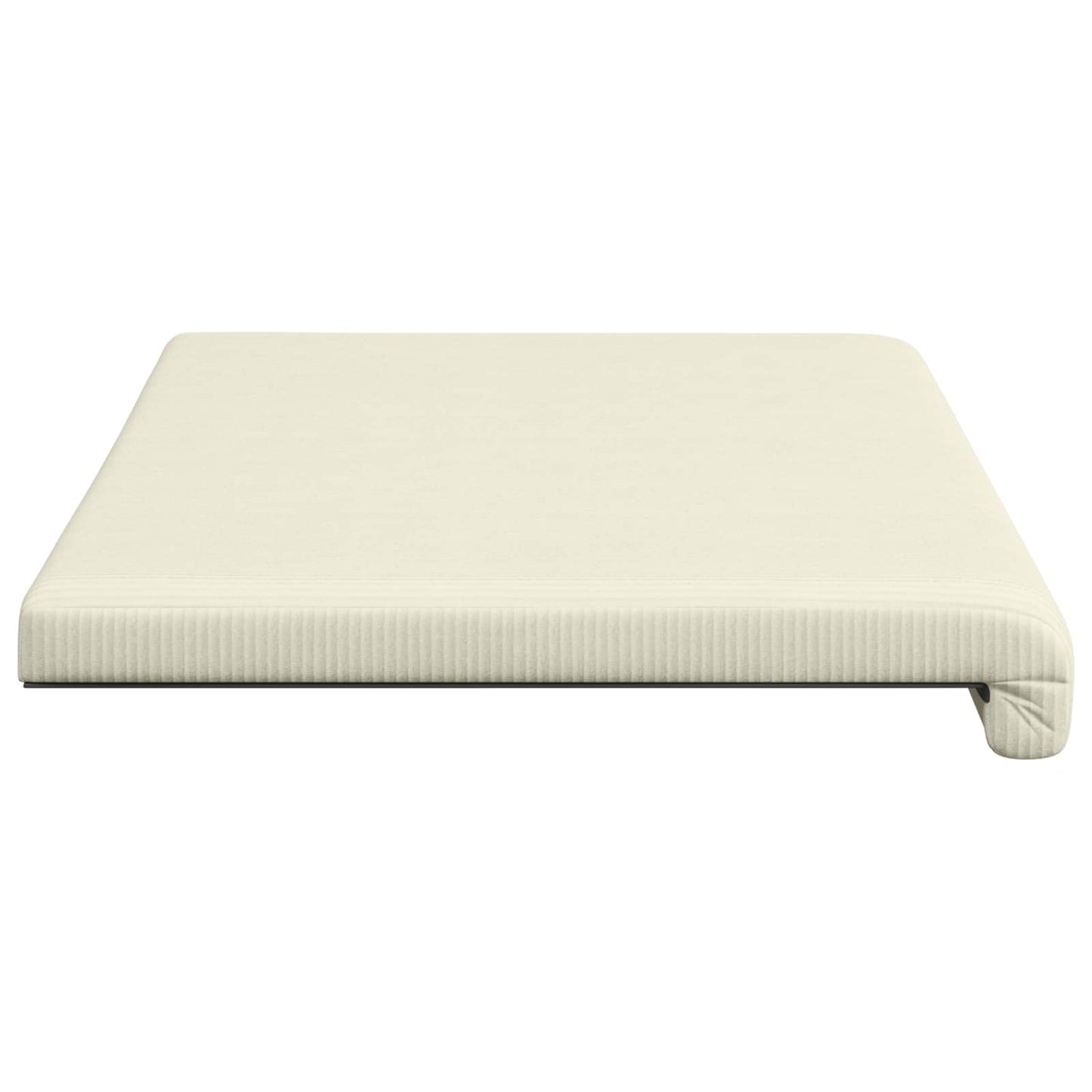 Bench Cushion Corduroy Cream Depth 35 cm