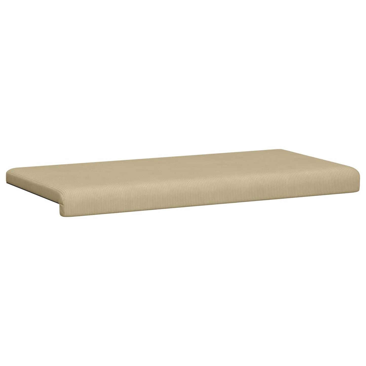 Bench Cushion Corduroy Grey Green Depth 35 cm