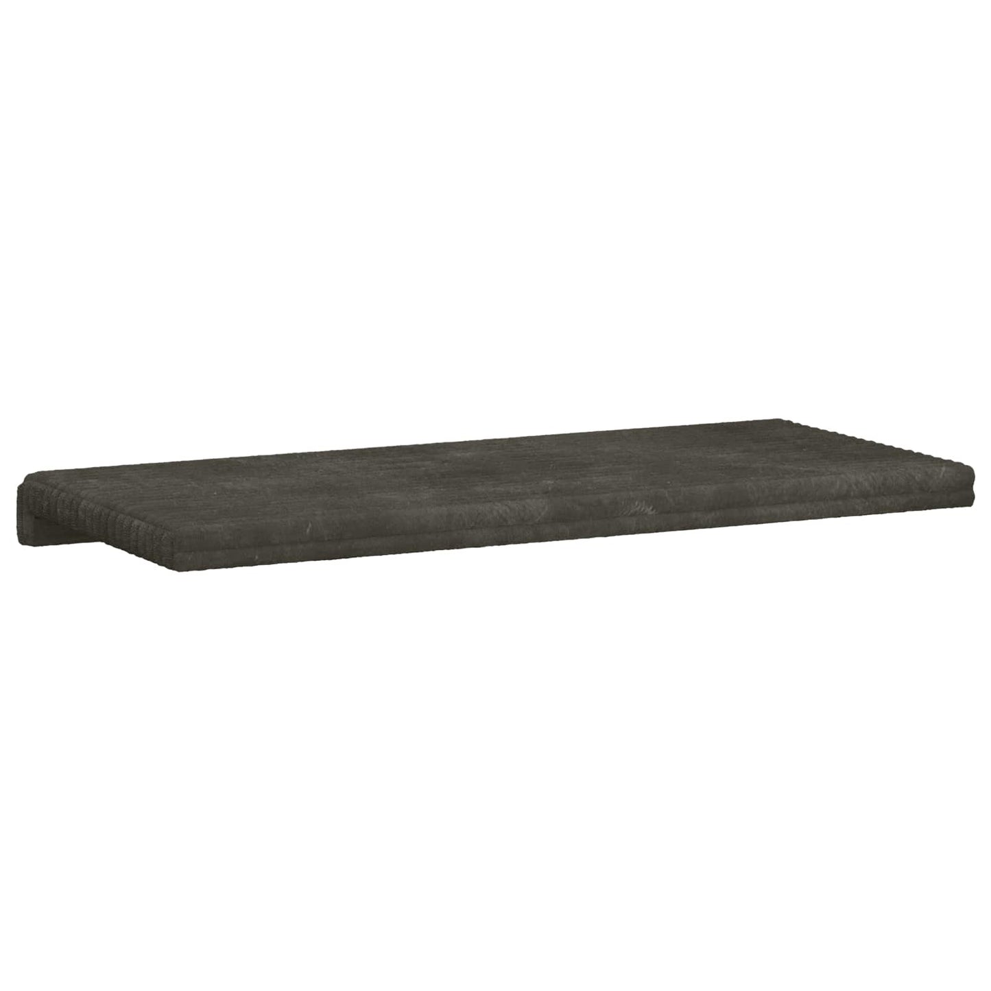 Bench Cushion Plush Corduroy Anthracite Depth 35 cm