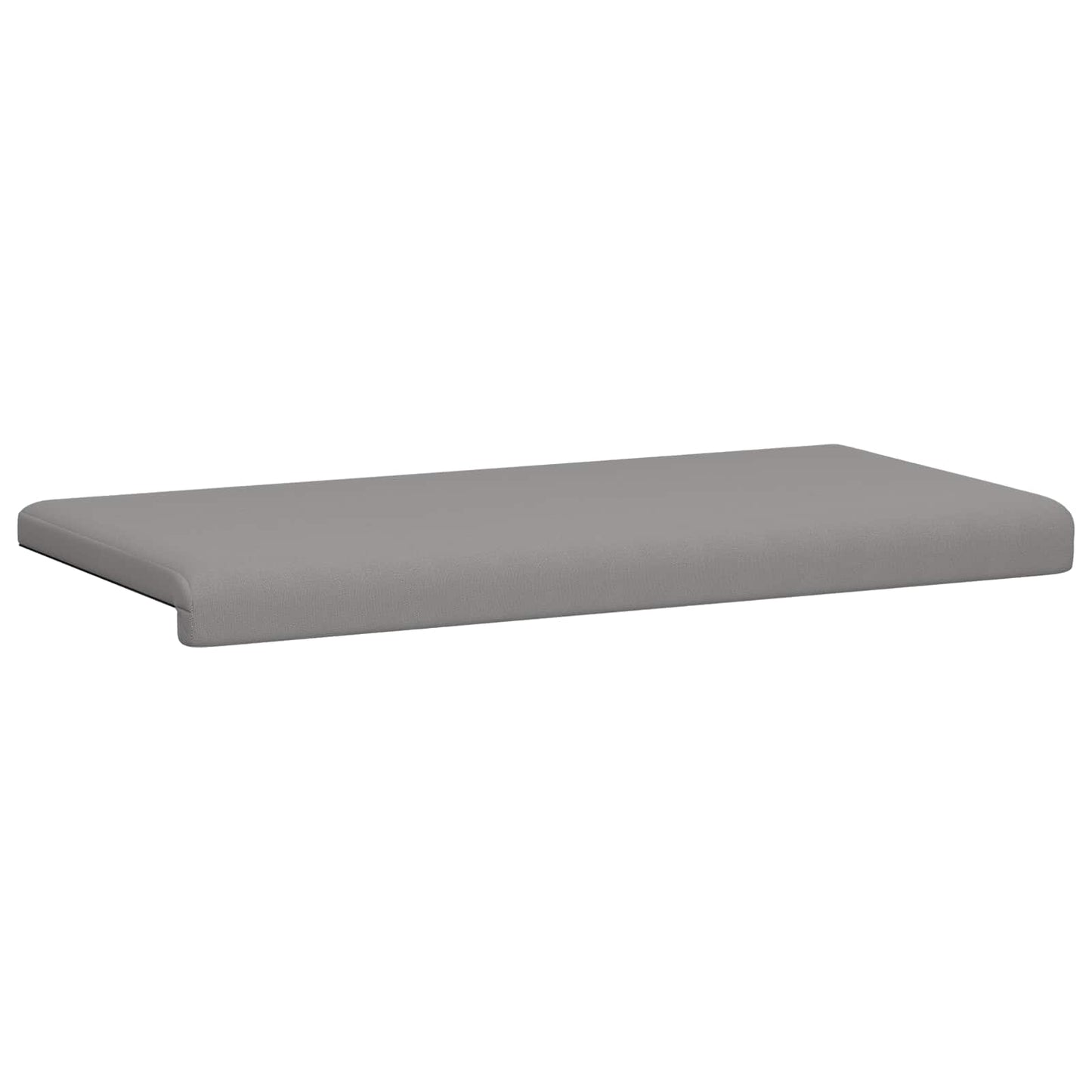 Bench Cushion Textured Velvet Dark Grey Depth 35 cm