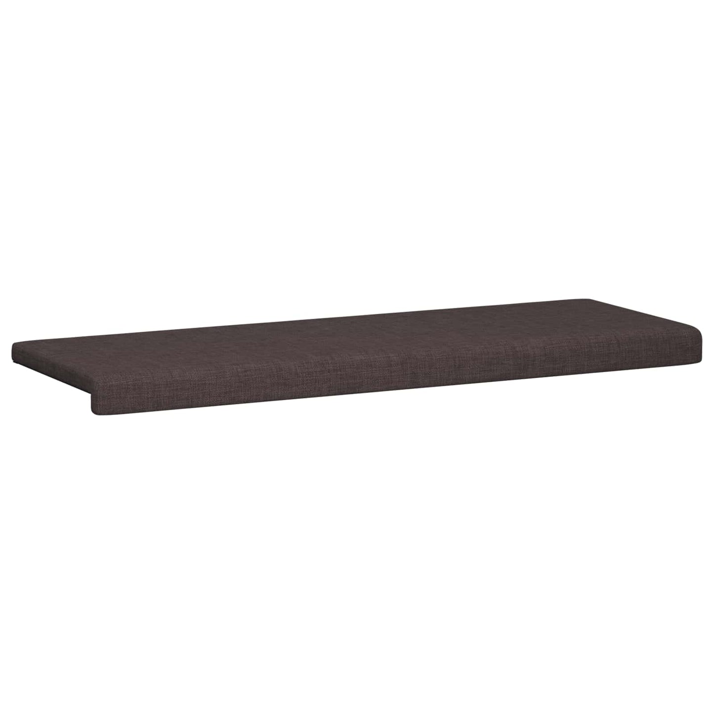 Bench Cushion Fabric Dark Brown Depth 35 cm