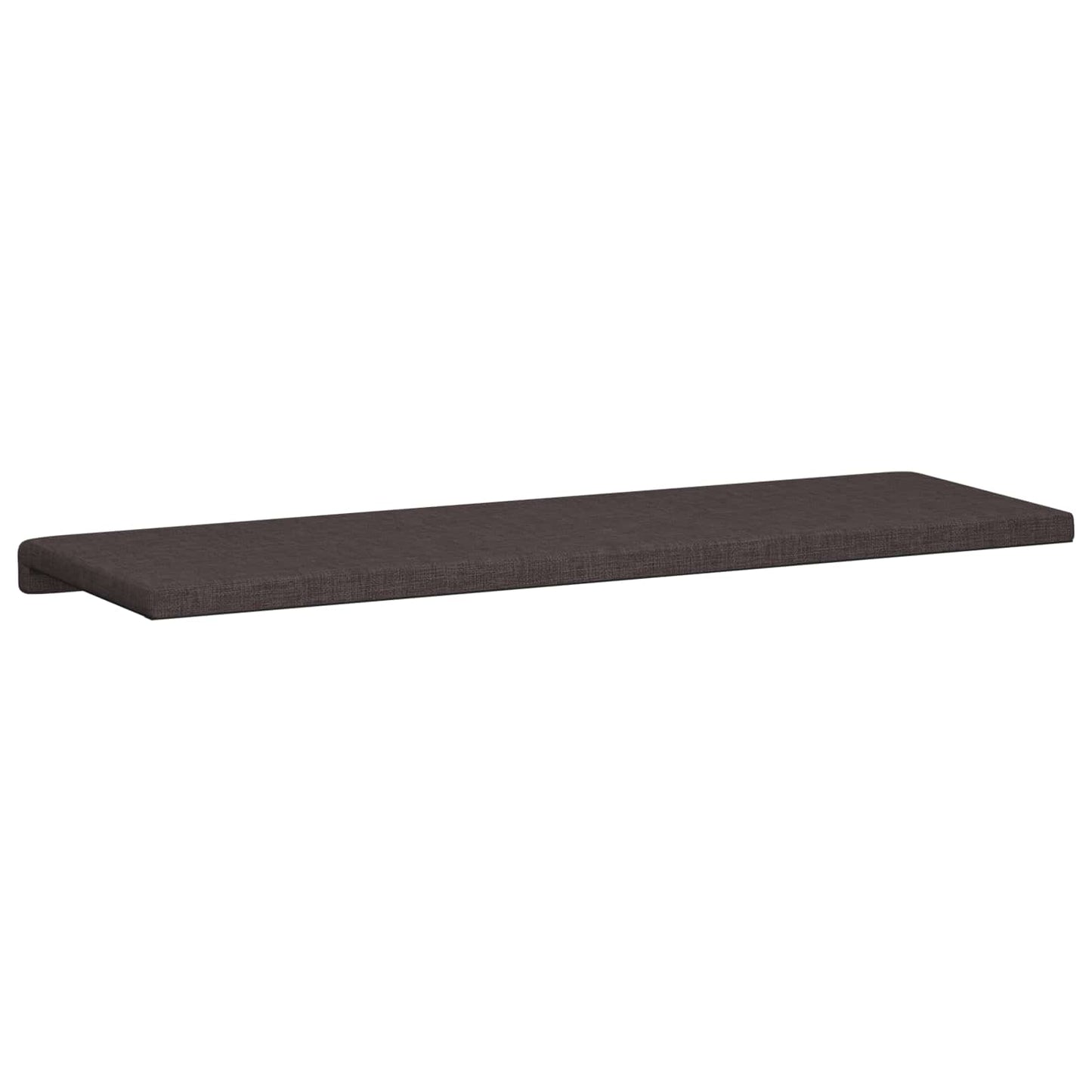 Bench Cushion Fabric Dark Brown Depth 35 cm