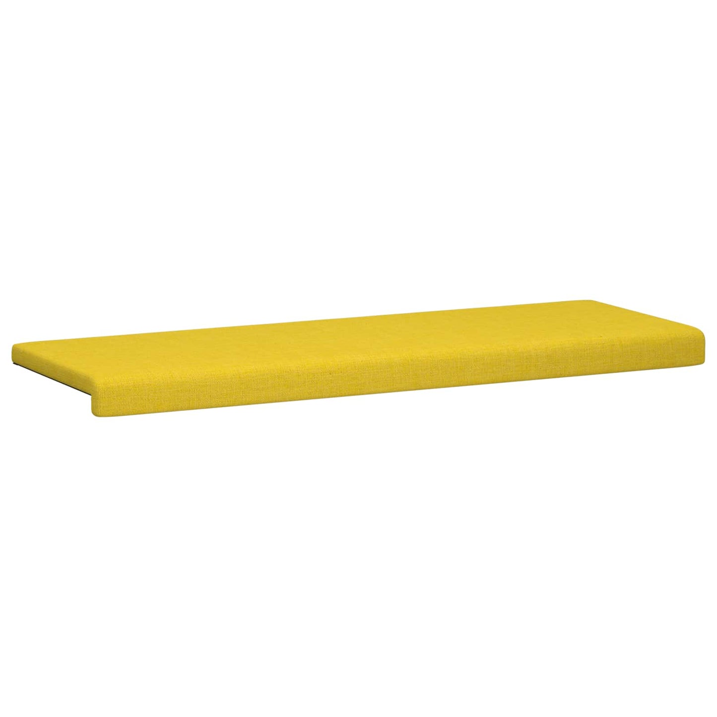 Bench Cushion Fabric Light Yellow Depth 35 cm