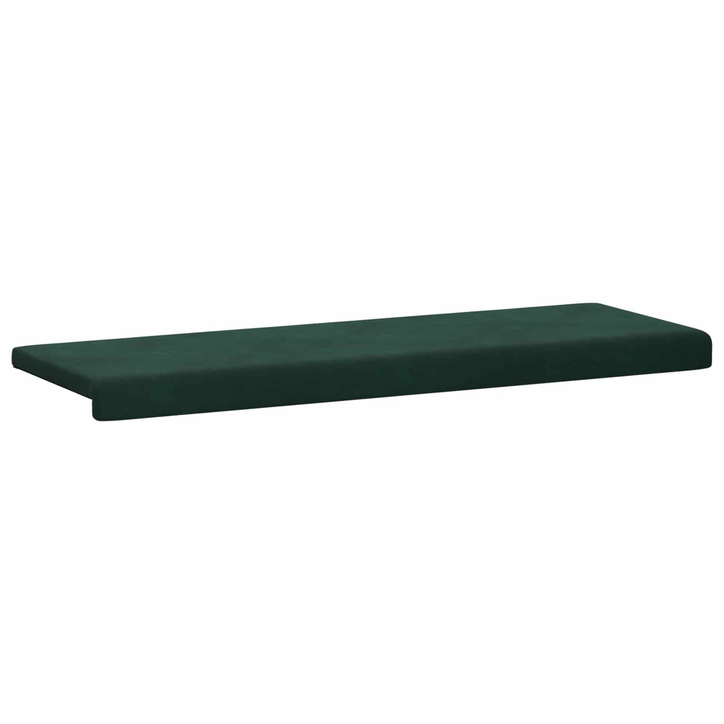 Bench Cushion Velvet Dark Green Depth 35 cm