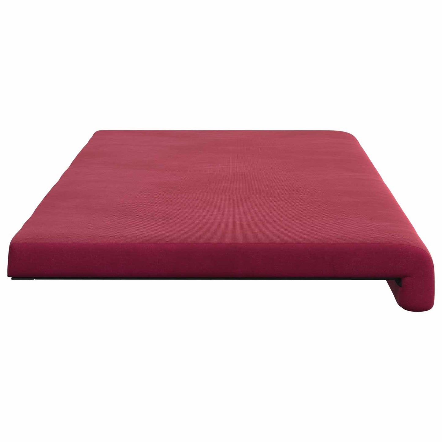 Bench Cushion Velvet Wine Red Depth 35 cm