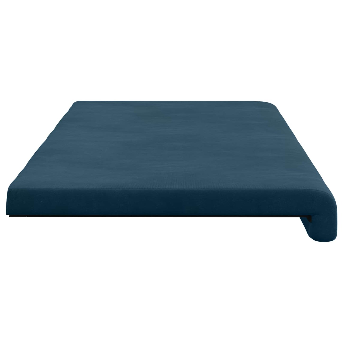 Bench Cushion Velvet Blue Depth 35 cm