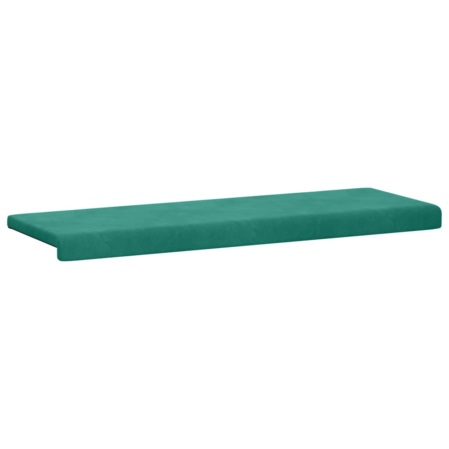 Bench Cushion Velvet Turquoise Depth 35 cm