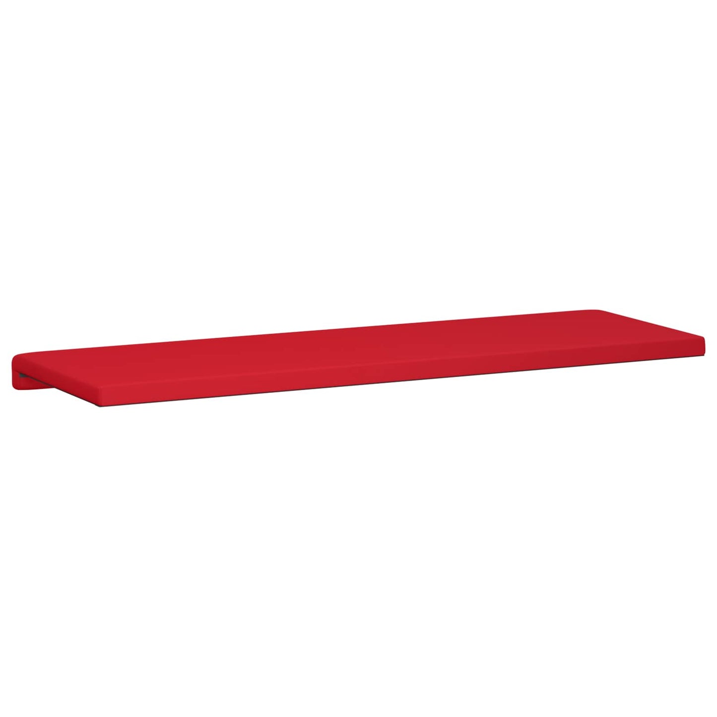 Bench Cushion Faux Leather Red Depth 35 cm