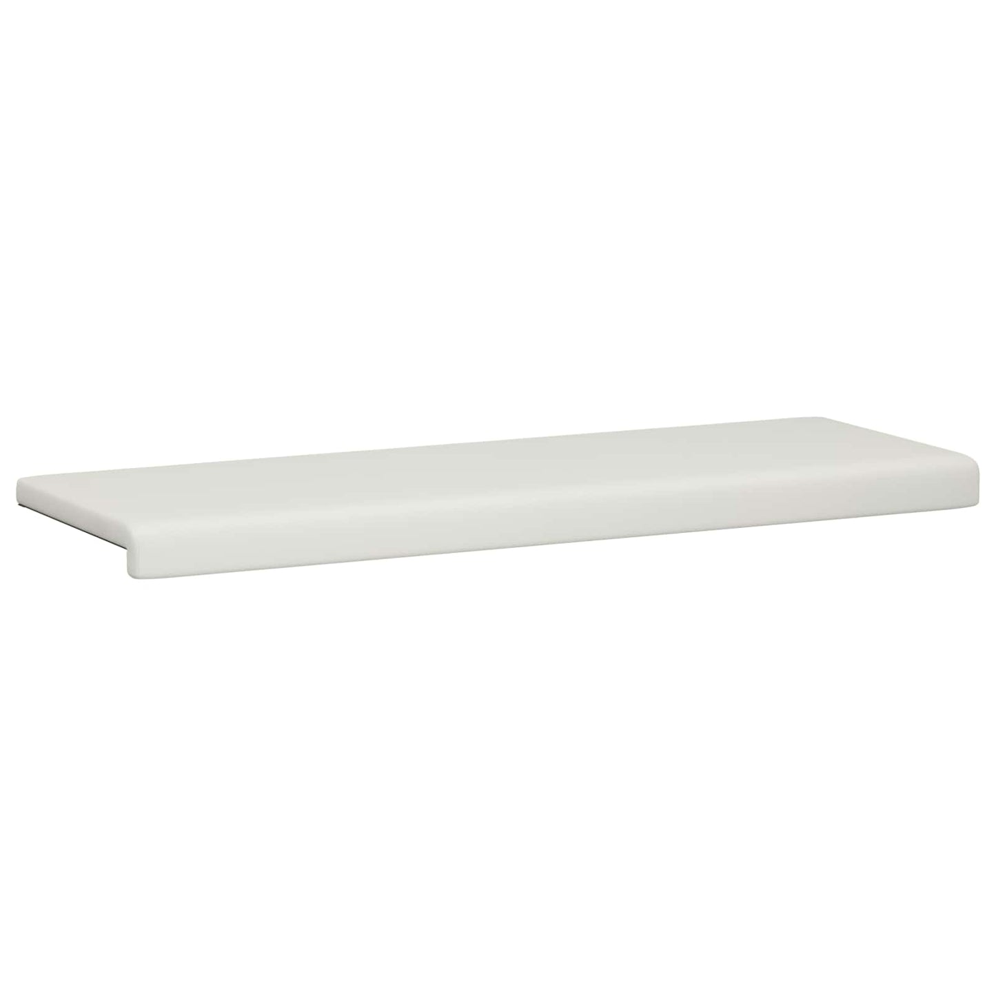 Bench Cushion Faux Leather White Depth 35 cm