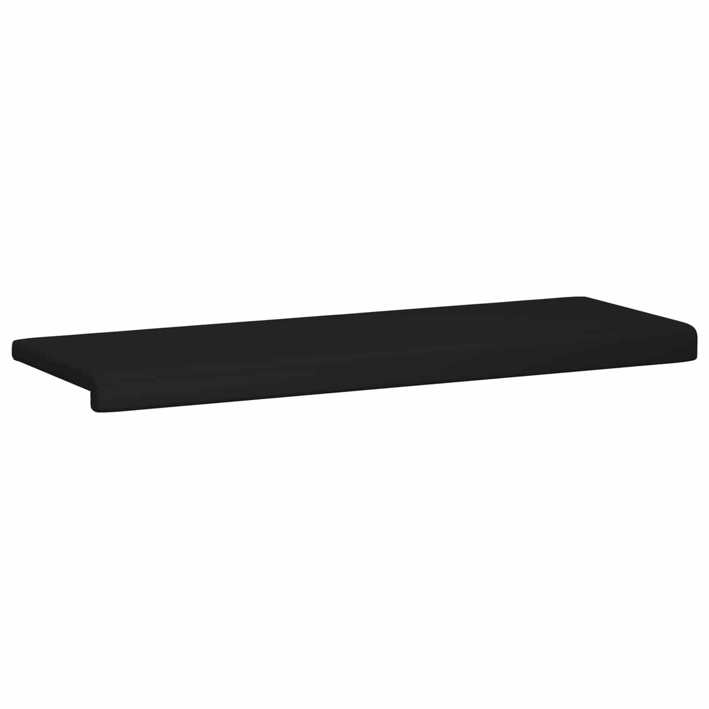 Bench Cushion Faux Leather Black Depth 35 cm