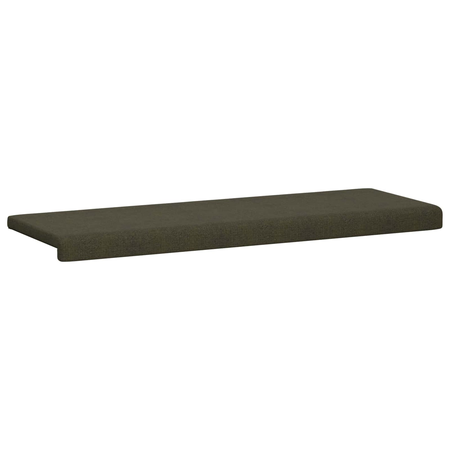 Bench Cushion Faux Suede Fabric Army Green Depth 35 cm