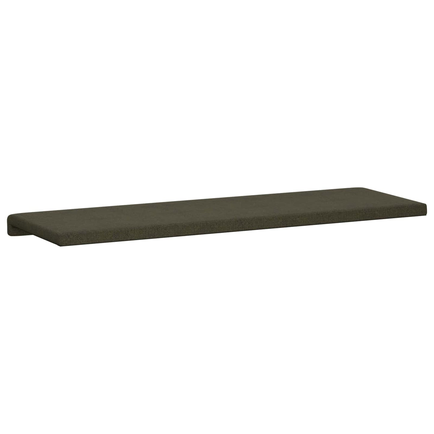 Bench Cushion Faux Suede Fabric Army Green Depth 35 cm
