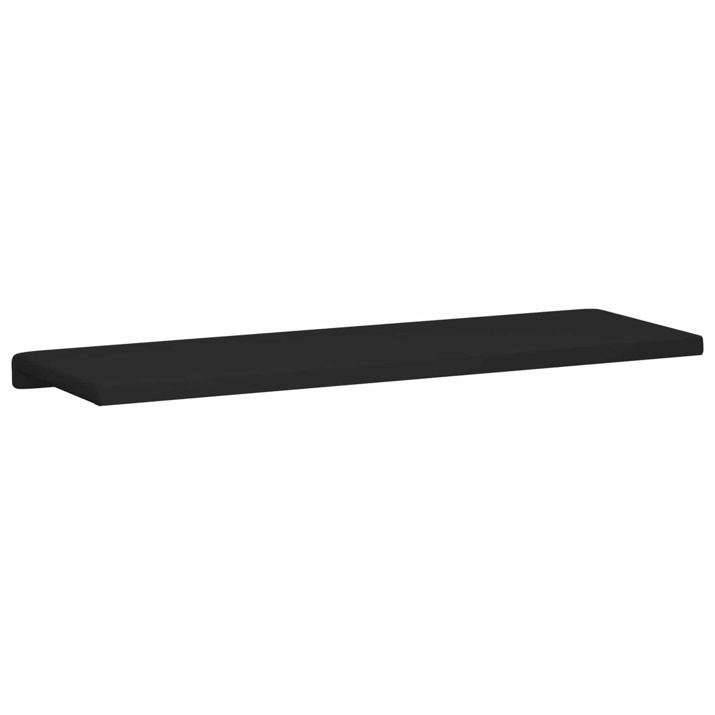 Bench Cushion Microfiber Black Depth 35 cm