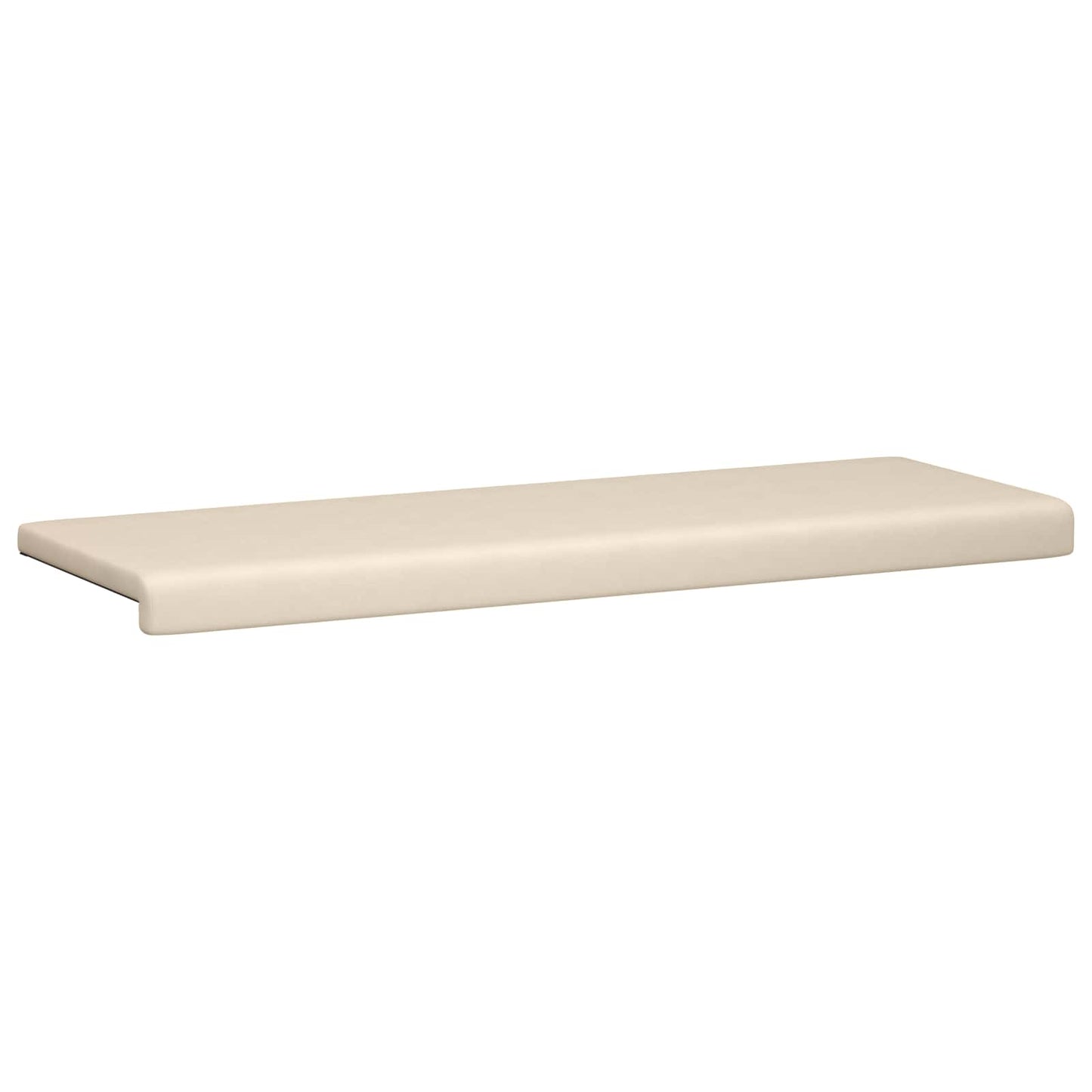 Bench Cushion Microfiber Beige Depth 35 cm